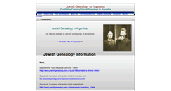 Desktop Screenshot of jewishgenealogy.com.ar