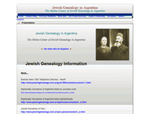 Tablet Screenshot of jewishgenealogy.com.ar